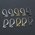 Teardrop Loop Metal Earring Hook Findings in Five Finishes view 2