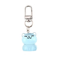 Translucent Cat Figure Clip Keychains in Five Colors view 5