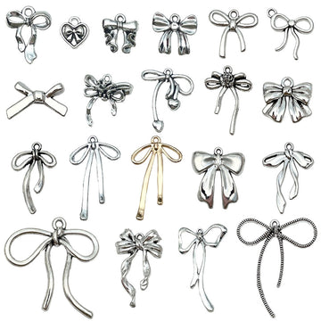 Metallic Bow and Butterfly Metal Charms with 24 Listed Options
