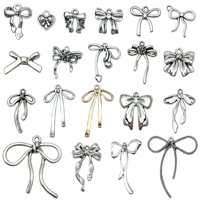 Metallic Bow and Butterfly Metal Charms with 24 Listed Options