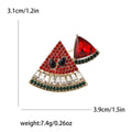 Crystal Watermelon Slice Brooch Pink and Red Flesh view 7