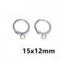 Stainless Steel Earring Hooks and Hoops in Twelve Styles view 11