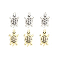 Enamel-Look And Crystal-Accented Gold Silver Turtle Alloy Charms in 2 Styles view 3
