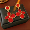 Red Floral Drops