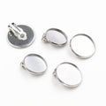 Round Clip On Earring Tray Blanks in Eight Pad Sizes view 3