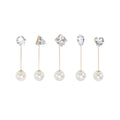 Gem And Pearl Bar Pin Brooch Set Decorative Lapel Pin view 8