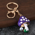 Polka Dot Mushroom Faux Pearl Accent Keychains in Eight Styles view 8