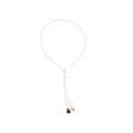 Mixed Stone Teardrop Adjustable Pendant Necklace Jewelry Design view 5