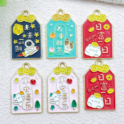 Printed detail graphic for the assorted shape charms