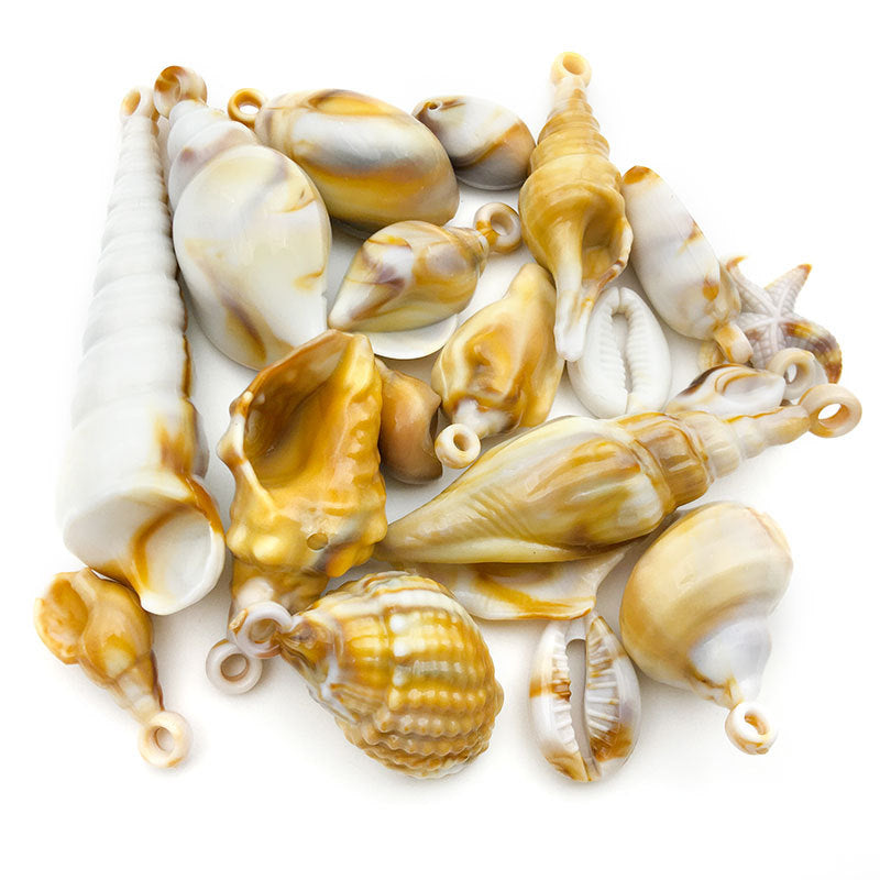Acrylic Conch Shell Charm Pendant for DIY Necklace Bracelet and Keychain Making