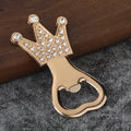 Gold-Tone Metal Crown Bottle Opener with Faceted Accents view 6