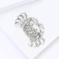 Crystal Crab Brooch Pin in Red or Light Blue Decorative Jewelry view 4