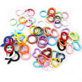 Mixed Color Wrapped Split Ring Components in Six Shapes view 5
