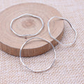 Irregular Silver Tone Open Ring Jewelry Connectors in Two Sizes view 2