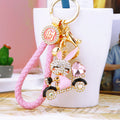 Jeweled Scooter Rabbit Keychains in Three Colors with Three Loop Styles view 12