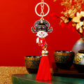 Peking Opera Huadan and Wusheng Tassel Keychains in Three Colors view 7