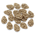 Textured Teardrop Druzy Resin Cabochons in Thirty Seven Options view 11