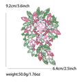 Pink and Green Crystal Statement Brooch Collection view 12
