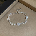 Silver Multi-Chain Heart And Bow Filigree Bracelets view 7
