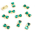 Faceted Glass Bow Connector Jewelry Components For DIY Earrings And Bracelets Charms view 4