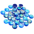 Foil Pattern Round Resin Cabochons in Seven Color Options view 10