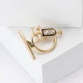 Crystal Microscope Brooch for Jackets Scarves and Coats view 3