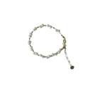 Gold Chain White Pearl Bracelet With Heart Extender Charm view 5