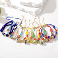 Multistrand Seed Bead Evil Eye Bracelets in Eight Colors view 4