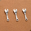 Mini Adjustable Wrench Metal Charm Pendants for Jewelry Making view 3