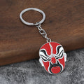 Chinese Opera Mask Zinc Alloy Keychain Gift Accessory
