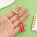 Message Tag Charm Keychains in 23 Pictured Variations for Bags and Keys view 3