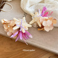 Starfish Shell Flower Duckbill Hair Clip Beach Cream Pink view 2