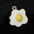 Enamel Duck and Fried Egg Charm Pendant Gold-Tone Alloy view 6