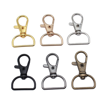 Swivel Lobster Clasps with Wide Strap Loops in Six Finishes