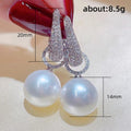 Pearl-Like Teardrop Earrings In Gold And Silver Tones view 4