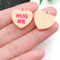 Resin Multicolor Heart and Alphabet Letter Glossy Charms with 14 Listed Options view 10