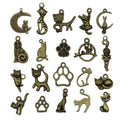 Gold-Tone Cat and Cat Paw Metal Charms with 26 Listed Options view 5