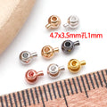 Metallic Crimp Bead Jewelry Findings with 12 Listed Options view 4