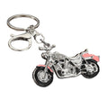 Rhinestone Motorcycle Keychain With Split Ring And Lobster Clasp view 5