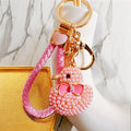 Pearl Duck Keychains in Five Colors with Four Braided Loop Options view 5