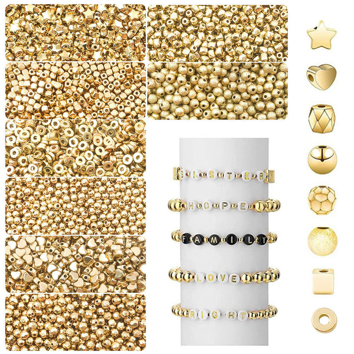 Yellow Bead and Round Bead Metal Beads with 17 Listed Options