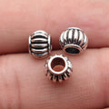 8.2x8x6.1mm 0.9g Multicolor Zinc Alloy Pumpkin Spacer Beads Large Hole for DIY Bracelet Jewelry Making