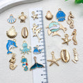 Yellow Seashell and Starfish Shell Charms with 29 Listed Options view 3