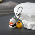 Resin Yellow Duck Couple Keychains Five Costume Styles view 7