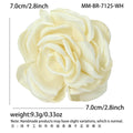 Satin Rose Flower Brooch in Eight Colors Lapel Pin view 7