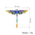 Green Blue Dragonfly Enamel Metal Brooch Pin for Jackets and Lapels view 2