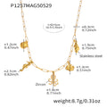 Stainless Steel Ocean Paperclip Charm Necklace Gold Silver DIY view 6
