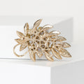 Leafy Crystal Grape Cluster Brooch in Purple or Blue view 3