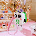 Panda Mahjong Charm Keychains with Braided Wrist Strap Options view 8