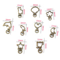 Metal Outline Swivel Clasps in 9 Shapes and 5 Color Finishes view 5